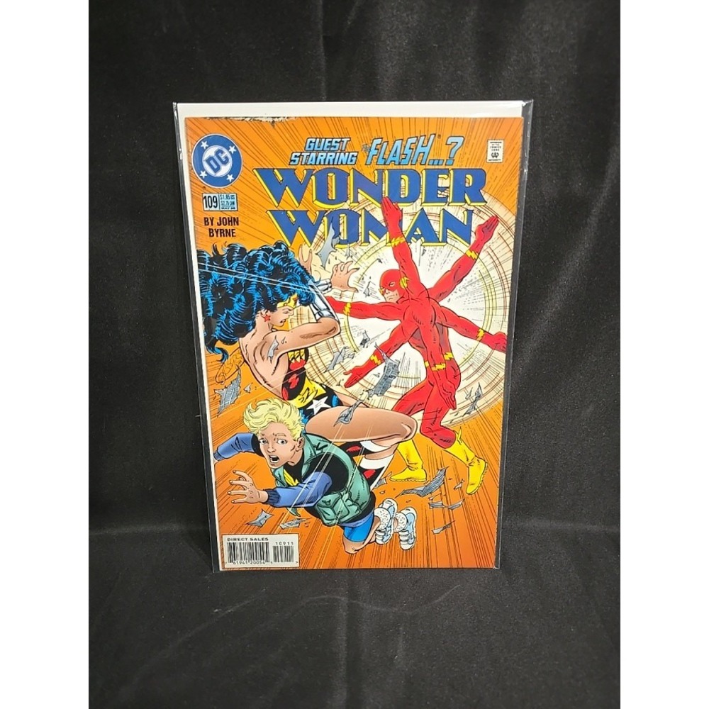 Wonder Woman #109 Vol. 2 DC Comics 1996 John Byrne Flash Guest Star